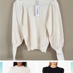 The Drop Women's Elegant White Sweater